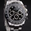 Rolex Daytona Stainless Steel Black Enameled Black Dial