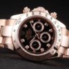 Rolex Daytona Rose Gold Plated Stainless Steel Black Dial