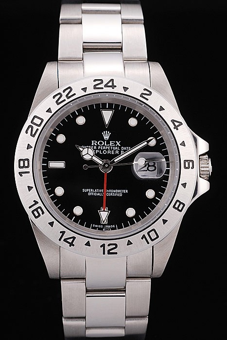 Rolex Explorer Stainless Steel Black Dial Tachymeter