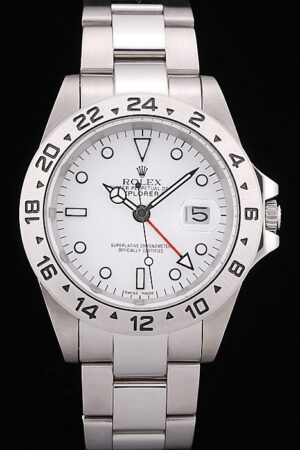 Rolex Explorer Stainless Steel White Dial Tachymeter