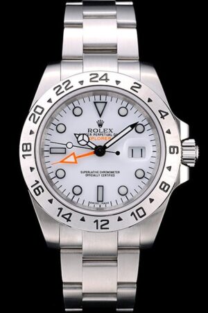 Rolex Explorer Stainless Steel White Dial Tachymeter Bezel