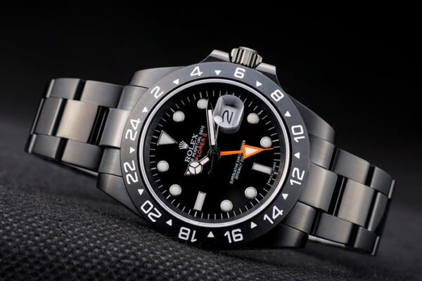 Rolex Explorer Black Ceramic Bezel Black Dial Tachymeter