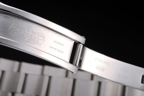Swiss Rolex Explorer Stainless Steel White Dial Tachymeter Bezel