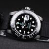 Swiss Rolex GMT Master II Pro-Hunter Black Fabric Strap Black Dial