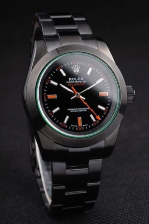 Rolex Milgauss Tinted Green Saphire Pro-Hunter Black Dial