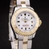 Rolex Yacht Master Gold White Dial Tachymeter