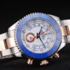 Rolex Yachtmaster Blue Ceramic Bezel White Dial Tachymeter