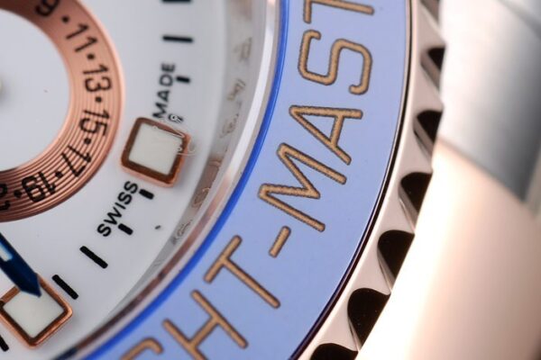 Rolex Yachtmaster Blue Ceramic Bezel White Dial Tachymeter