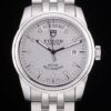 Swiss Tudor Classic Stainless Steel Bracelet Silver Patterned Silver Dial 80298
