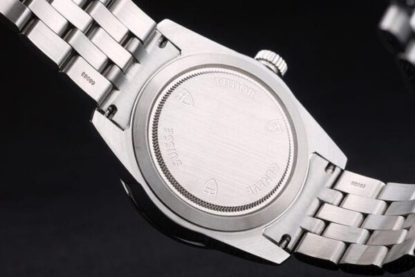 Swiss Tudor Classic Stainless Steel Bracelet Silver Patterned Silver Dial 80298