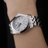 Swiss Tudor Classic Stainless Steel Bracelet Silver Patterned Silver Dial 80298