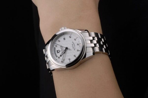 Swiss Tudor Classic Stainless Steel Bracelet Silver Patterned Silver Dial 80298