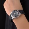 Tag Heuer Aquaracer Tachymeter Bezel Black Dial Black Rubber Strap