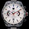 Tag Heuer Carrera Black Stainless Steel Case White Dial