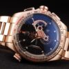 Tag Heuer Carrera Rose Gold Case Black Dial