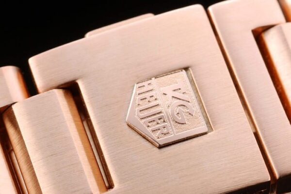 Tag Heuer Carrera Rose Gold Case Black Dial