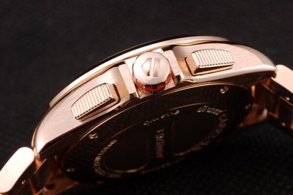 Tag Heuer Carrera Rose Gold Case Black Dial