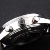 Swiss Tag Heuer Carrera Tachymeter Bezel Black Leather Strap Brown Checkered Dial