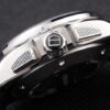 Swiss Tag Heuer Carrera Tachymeter Bezel Black Perforated Rubber Strap White Dial