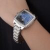 Tag Heuer Monaco Mikrograph Stainless Steel Strap Black Dial 7922