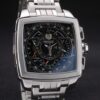 Tag Heuer Monaco Mikrograph Stainless Steel Strap Black Dial 7922