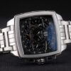 Tag Heuer Monaco Mikrograph Stainless Steel Strap Black Dial 7922