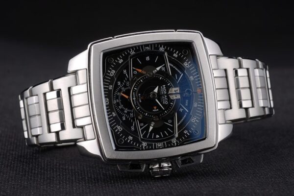 Tag Heuer Monaco Mikrograph Stainless Steel Strap Black Dial 7922