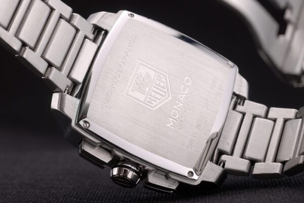 Tag Heuer Monaco Mikrograph Stainless Steel Strap Black Dial 7922