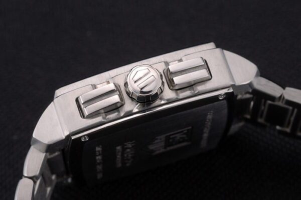 Tag Heuer Monaco Mikrograph Stainless Steel Strap Black Dial 7922