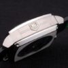 Tag Heuer Monaco Black-Green Perforated Leather Strap White Dial 80306
