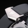 Tag Heuer Monaco Black-Green Perforated Leather Strap White Dial 80306
