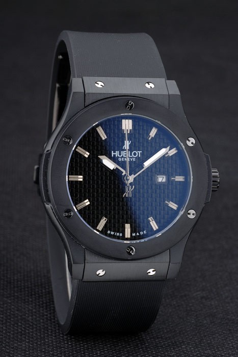 Hublot Big Bang Black Rubber Strap Black Checkered Dial 80193