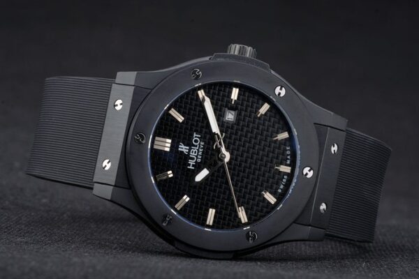 Hublot Big Bang Black Rubber Strap Black Checkered Dial 80193
