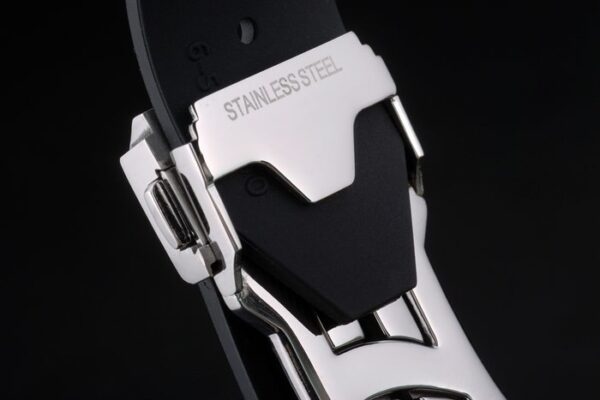 Hublot Big Bang Black Rubber Strap White Checkered Dial 80197