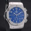 Hublot Big Bang Black Rubber Strap Blue Checkered Dial 80199