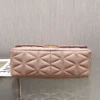 MK small fragrant style sheepskin bag chain pink Size: 25CmX16cmX8.5cm